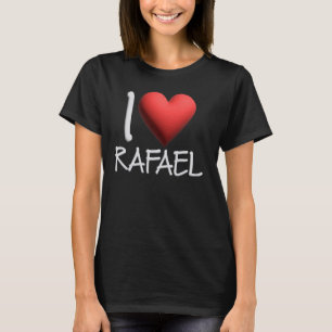 Camiseta Eu Amo Rafael Nome Personalizado Homens Cara Amigo