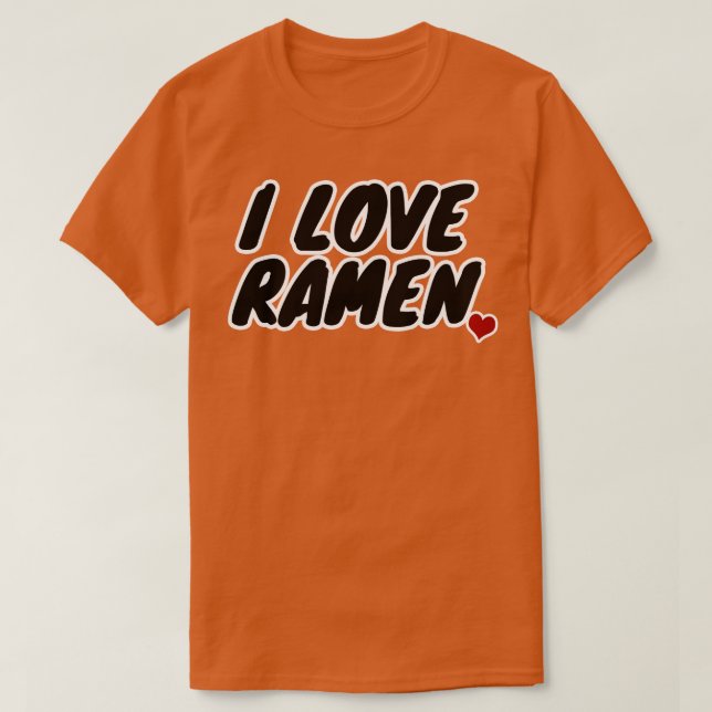 Camiseta Eu Amo Ramen (Frente do Design)