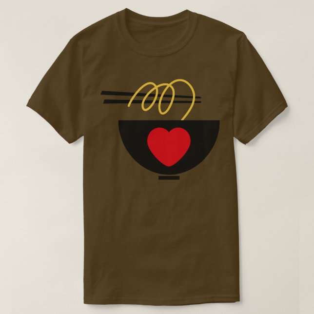 Camiseta Eu Amo Ramen (Frente do Design)