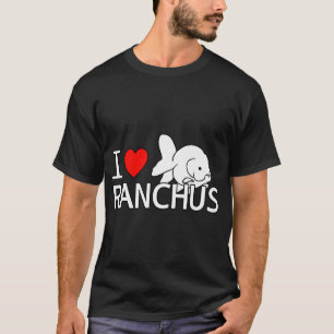 Camiseta Eu Amo Ranchu Peixes Goldfish Aquário Fis