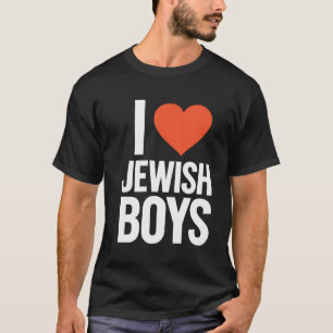 Camiseta Eu Amo Rapazes Judeus - Rapazes Judeus Coração Ver