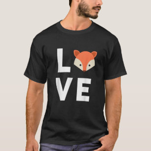 Camiseta Eu Amo Raposas Linda Raposa Raposa Engraçada Amo A