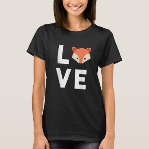 Camiseta Eu Amo Raposas Linda Raposa Raposa Engraçada Amo A