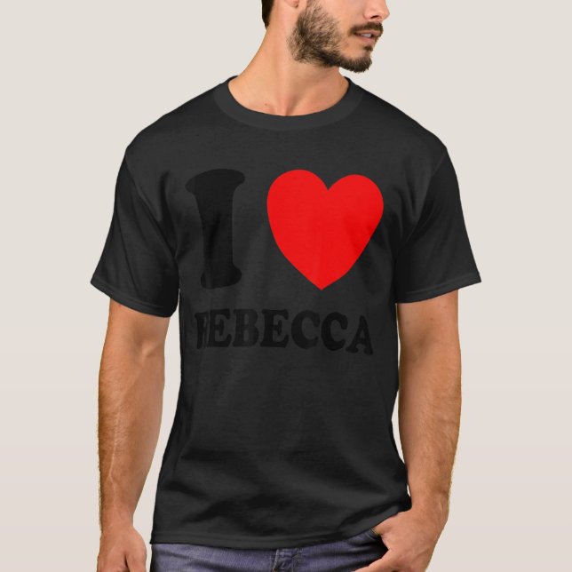 Camiseta Eu Amo Rebecca (Frente)