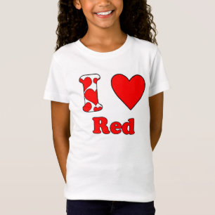 Camiseta Eu amo Red