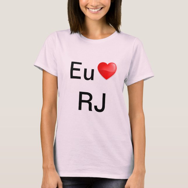 Camiseta Eu amo Rio (Frente)