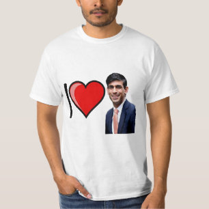 Camiseta Eu Amo Rishi Sunak
