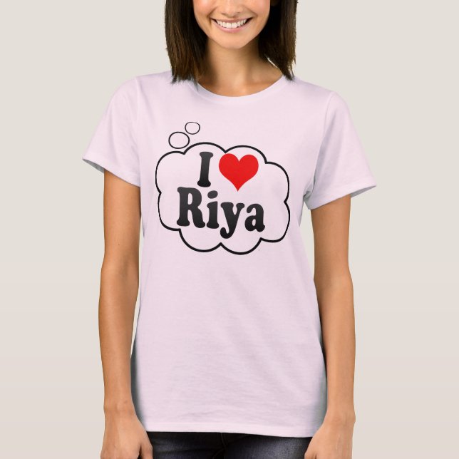 Camiseta Eu amo Riya (Frente)
