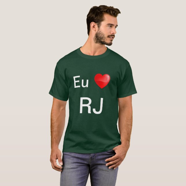 Camiseta Eu amo RJ (Frente Completa)