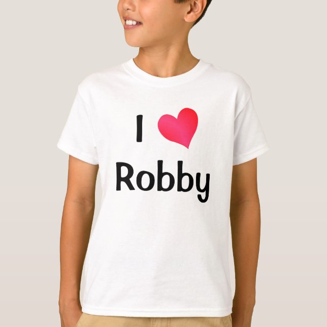 Camiseta Eu Amo Robby (Frente)