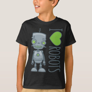 Camiseta Eu amo robôs