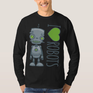 Camiseta Eu amo robôs