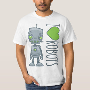 Camiseta Eu amo robôs