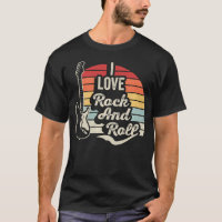 Eu Amo Rock And Roll Guitarra Elétrica Retro