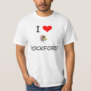 Camiseta Eu amo ROCKFORD Illinois