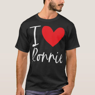 Camiseta Eu Amo Ronnie Name Personalised Boy Man BFF Amigo