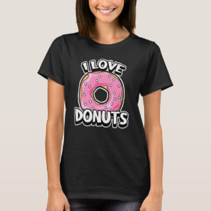 Camiseta Eu Amo Rosquinhas Bonito Humor Comida