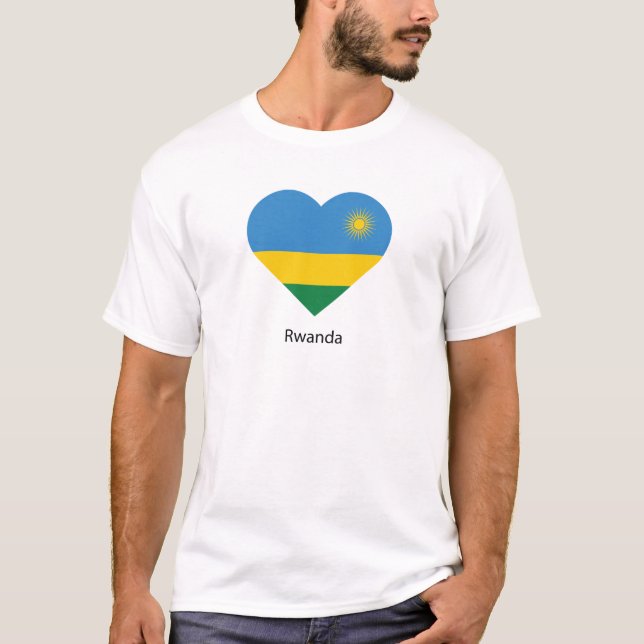 Camiseta Eu Amo Ruanda (Frente)