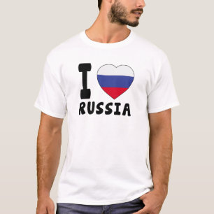 Camiseta Eu amo Rússia