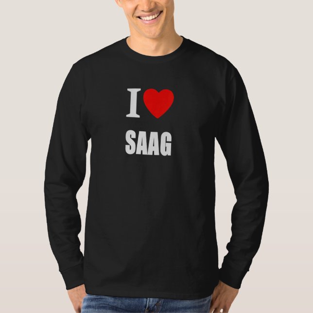 Camiseta Eu Amo Saag Indian Curry (Frente)
