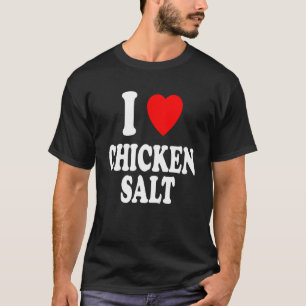 Camiseta Eu Amo Sal de Frango Temperamento Australiano