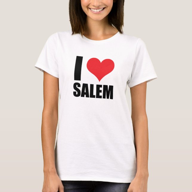 Camiseta Eu amo Salem (Frente)