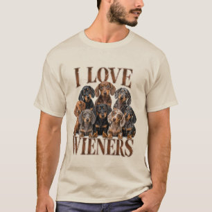 Camiseta Eu Amo Salsichas