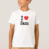 Eu amo Sam Heart Shirt