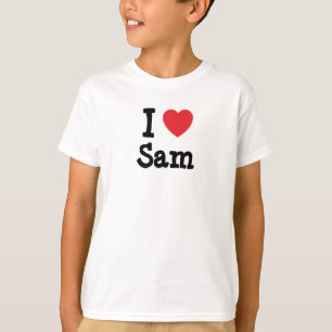 Camiseta Eu amo Sam Heart Shirt