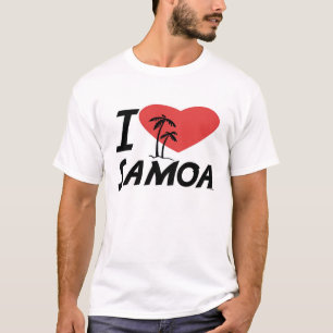 Camiseta Eu amo Samoa