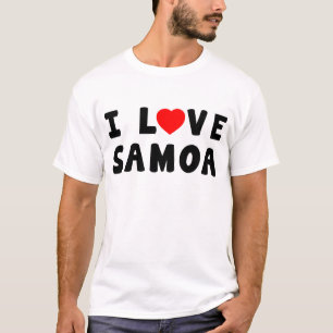 Camiseta Eu amo Samoa
