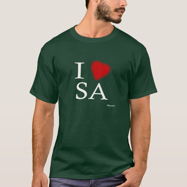 Camiseta Eu amo San Antonio (Frente)