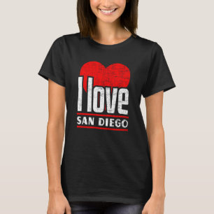 Camiseta Eu Amo San Diego Melhor Cidade Residencial I Heart