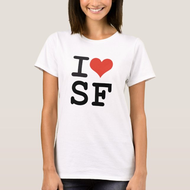 Camiseta Eu amo San Francisco (Frente)