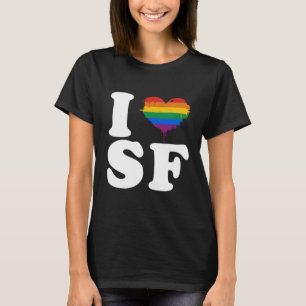 CAMISETA EU AMO SAN FRANCISCO ALEGRE - BRANCO - .PNG