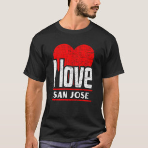 Camiseta Eu Amo San Jose Melhor Cidade Residencial I Heart