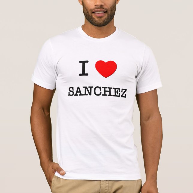 Camiseta Eu amo Sánchez (Frente)