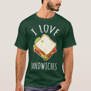 Camiseta Eu Amo Sanduíches