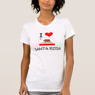 Camiseta Eu amo SANTA ROSA Califórnia