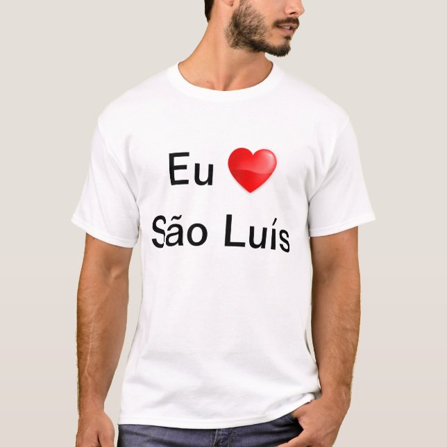 Camiseta eu  amo São Luís (Frente)