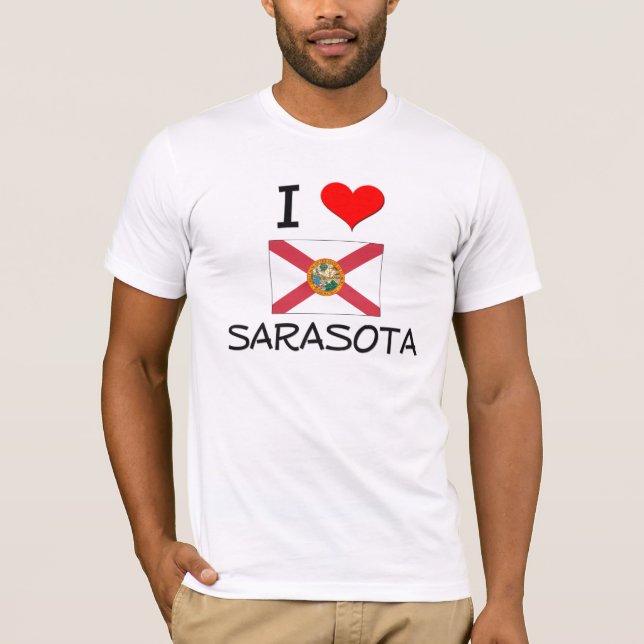 Camiseta Eu amo SARASOTA Florida (Frente)