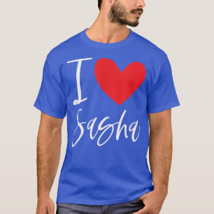 Camiseta Eu Amo Sasha Nome Menina Personalizada Mulher BFF 