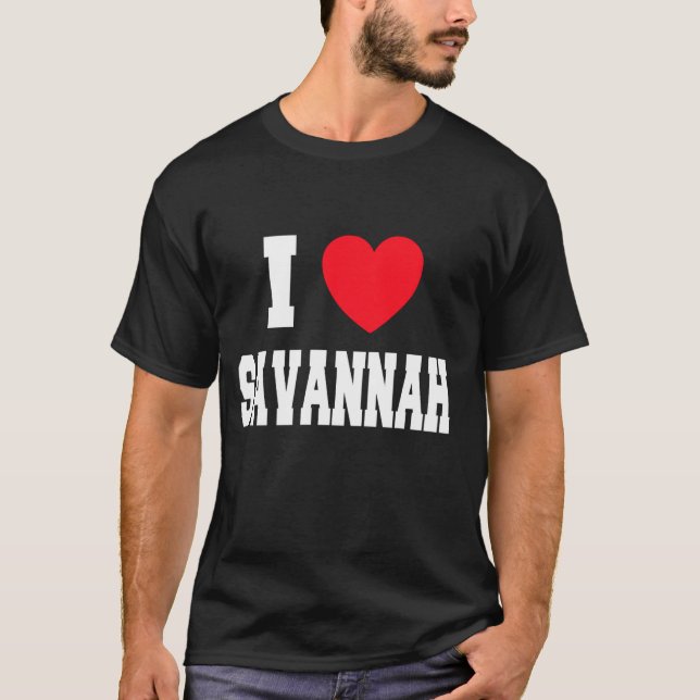Camiseta Eu Amo Savannah (Frente)