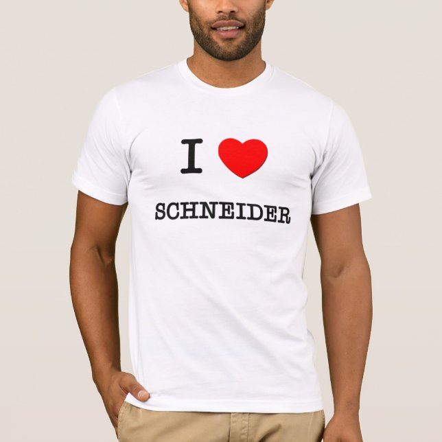 Camiseta Eu amo Schneider (Frente)