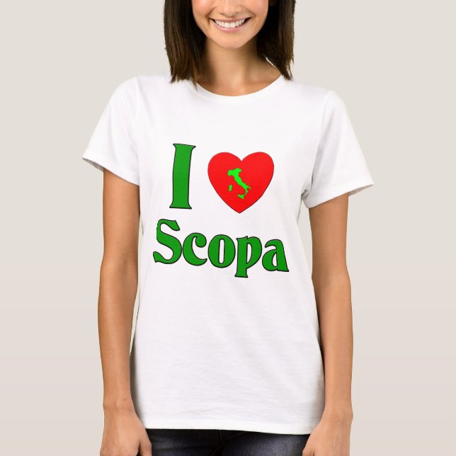 Camiseta Eu amo Scopa (Frente)
