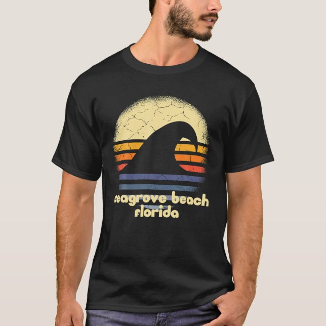 Camiseta Eu Amo Seagve Beach Florida Ocean Wave FL (Frente)