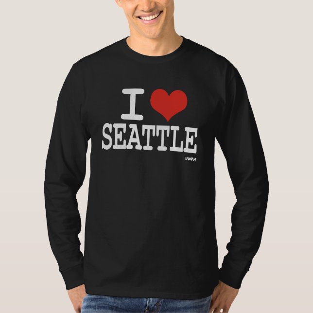 Camiseta Eu amo Seattle (Frente)