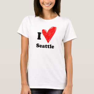 Camiseta Eu amo Seattle