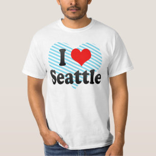 Camiseta Eu amo Seattle, os Estados Unidos