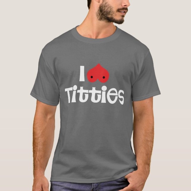 Camiseta Eu Amo Seios (Frente)